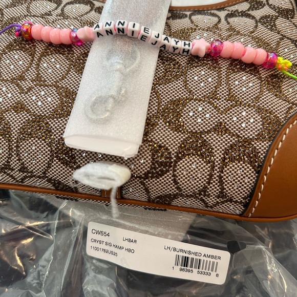 NWT Coach Hamptons Hobo Bag In Crystal Signature Jacquard (Sold Out Everywhere) - Picture 5 of 7
